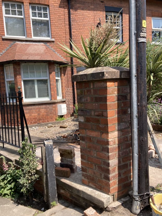 Ruddington – Brick Pillar repair