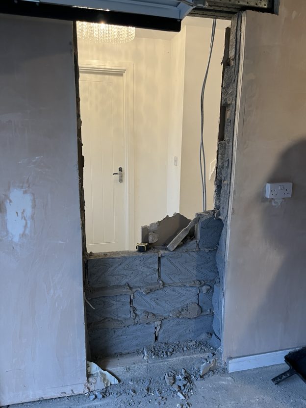 Aspley – Construct new openings into Garage